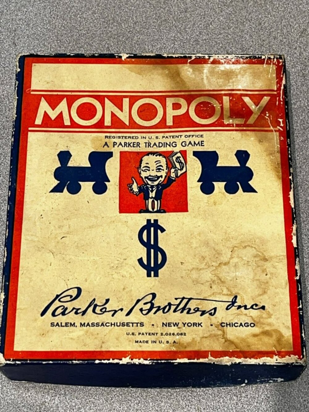 Vintage 1930's Parker Bros Monopoly Game ( No Board )